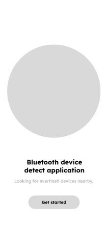 Bluetooth device detection wireframe