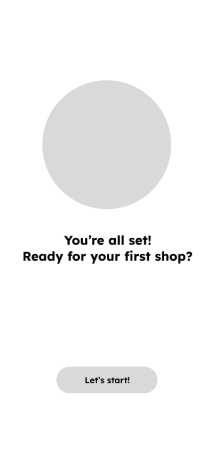 Ready for first shop wireframe