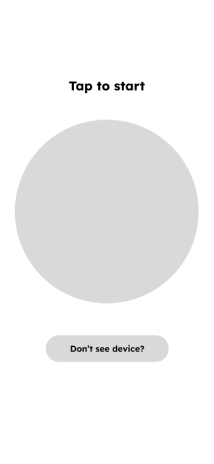 Tap to start wireframe