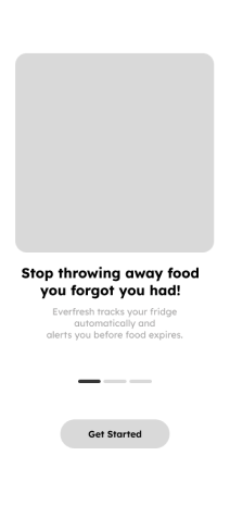 Onboarding wireframe: stop throwing away food