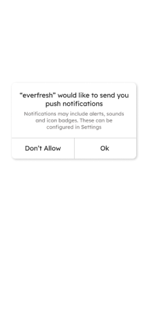 Notification permission wireframe