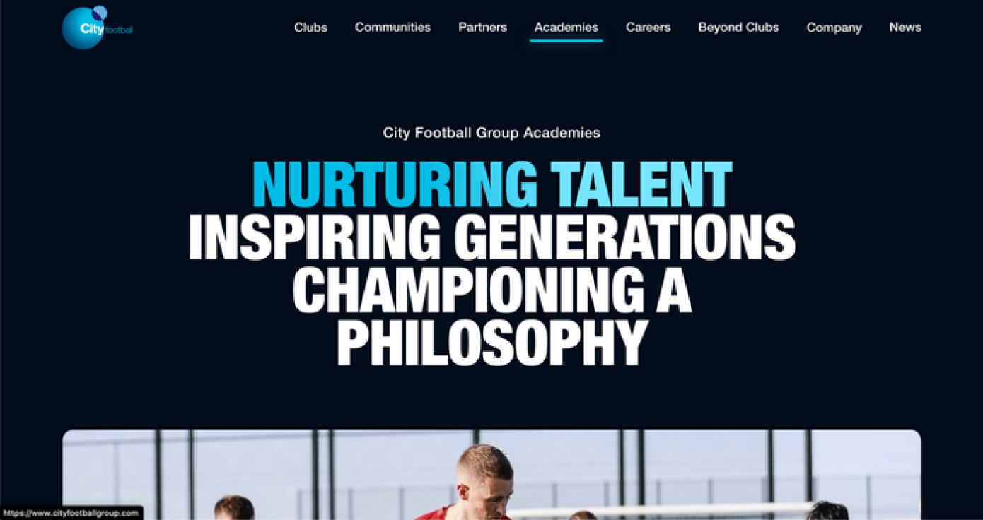 City Football Group academies website