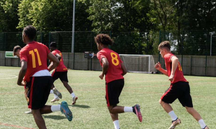 Volta players training